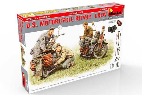 Американські мотоцикли на ремонті (MiniArt 35284) 1/35