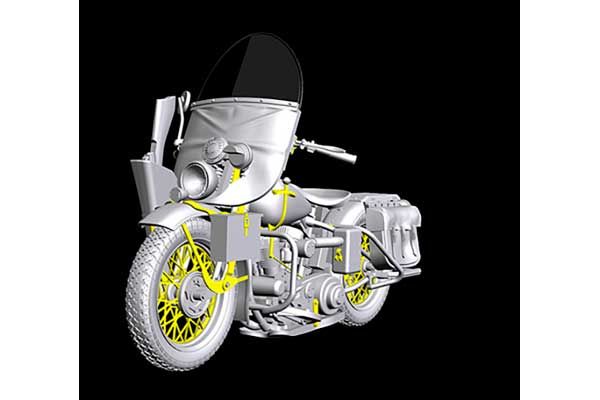 Американські мотоцикли на ремонті (MiniArt 35284) 1/35