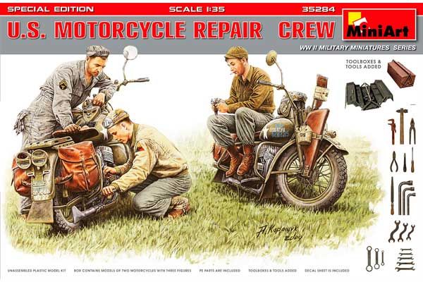 Американські мотоцикли на ремонті (MiniArt 35284) 1/35