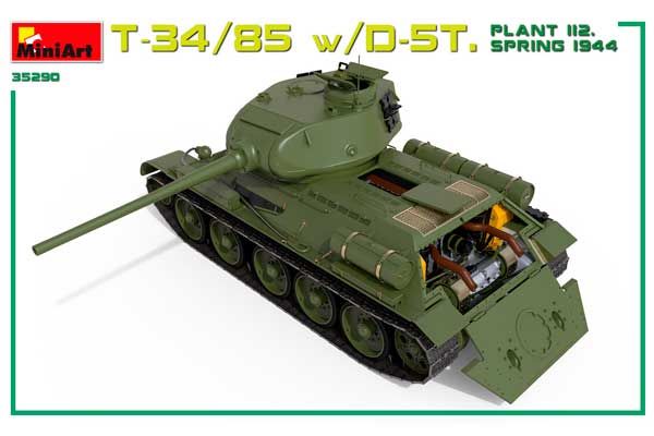Т-34/85 з Д-5Т. Завод 112. Весна 1944 р (MiniArt 35290) 1/35