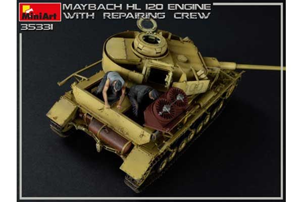 Двигун MAYBACH HL 120 з ремонтною командою (MiniArt 35331) 1/35
