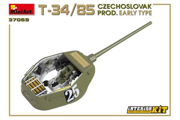 Т-34/85 Чехословацького Виробництва. Раннього Типу (MiniArt 37069) 1/35