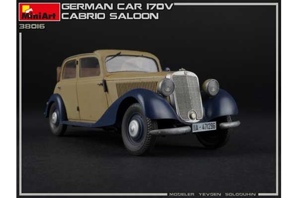 Німецький Автомобіль Typ 170V Кабріо Салон (MiniArt 38016) 1/35
