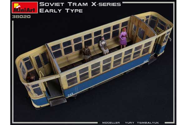 Советский Трамвай Серии-Х (Раннего Типа) (MiniArt 38020) 1/35
