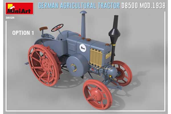 Німецький сільськогосподарський трактор D8500 мод.1938 р. (MiniArt 38024) 1/35