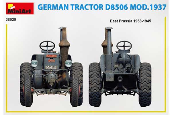 Німецький трактор D8506 мод. 1937 (MiniArt 38029) 1/35