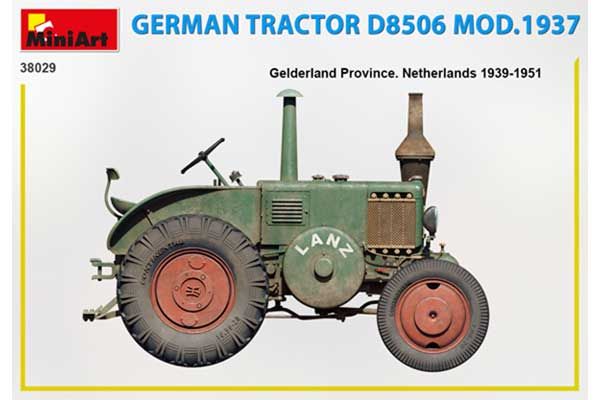 Німецький трактор D8506 мод. 1937 (MiniArt 38029) 1/35