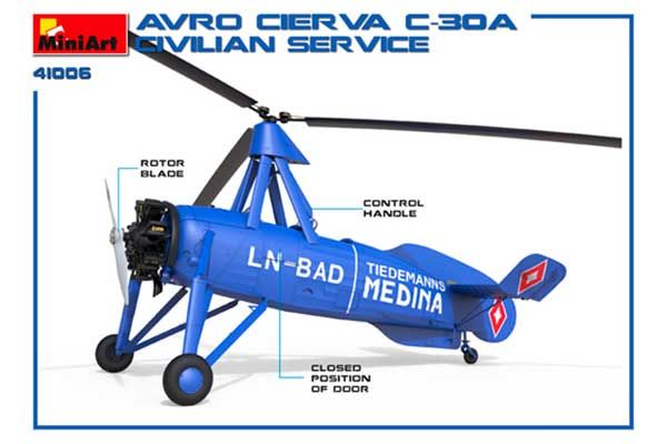 AVRO CIERVA  C.30A Цивільного Призначення (MiniArt 41006) 1/35