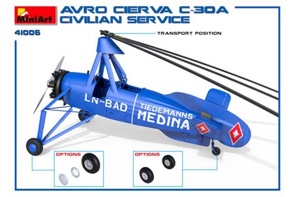 AVRO CIERVA  C.30A Цивільного Призначення (MiniArt 41006) 1/35