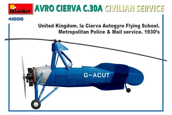 AVRO CIERVA  C.30A Цивільного Призначення (MiniArt 41006) 1/35