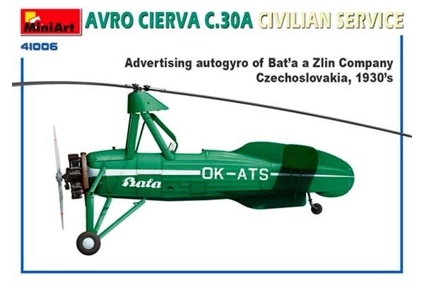 AVRO CIERVA  C.30A Цивільного Призначення (MiniArt 41006) 1/35