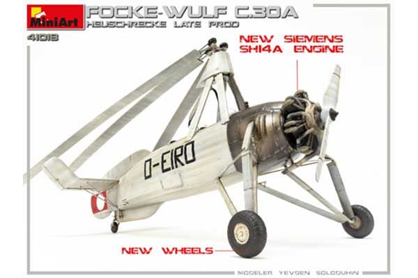 Focke Wulf FW C.30A “Heuschrecke” Пізнього Виробництва (MiniArt 41018) 1/35