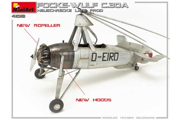 Focke Wulf FW C.30A “Heuschrecke” Пізнього Виробництва (MiniArt 41018) 1/35
