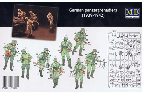 Німецькі панцергренадери, 1939-1942р (Master Box 3513) 1/35