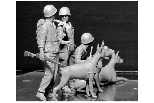 Собаки на службе корпуса морской пехоты США (Master Box 35155) 1/35