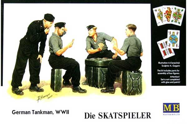 Німецькі танкісти за грою в карти (Master Box 3525) 1/35