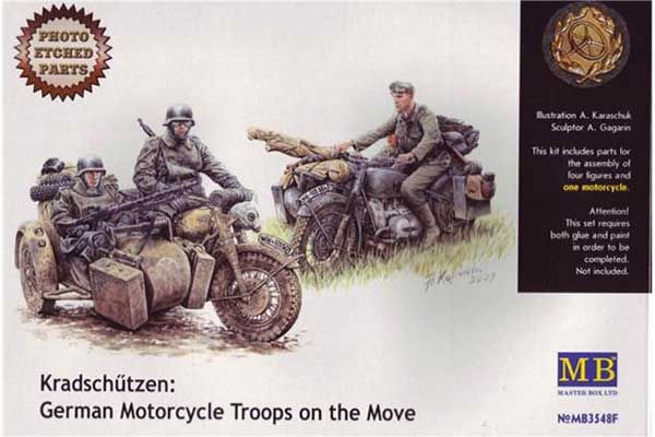 Немецкий мотоциклетный взвод Kradschutzen (MASTER BOX 3548F) 1/35