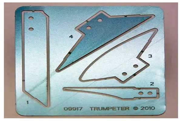 Набір фототравлених пилочок для моделізму - 4 шт. (Master Tools 09917)