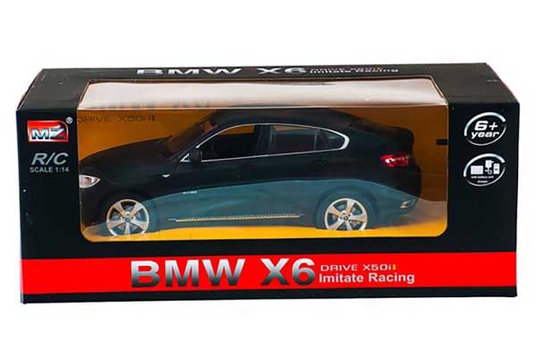 BMW X6 (черная) (MEIZHI 2016b) 1/14