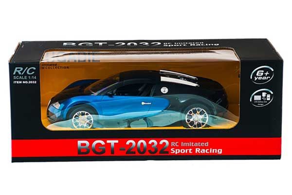 Bugatti Veyron (синяя) (MEIZHI 2032b) 1/14