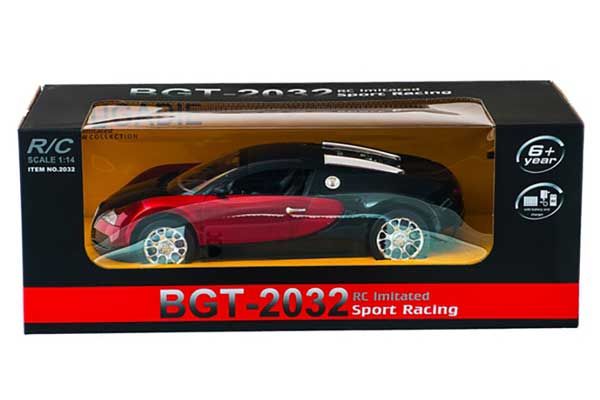Bugatti Veyron (красная) (MEIZHI 2032r) 1/14