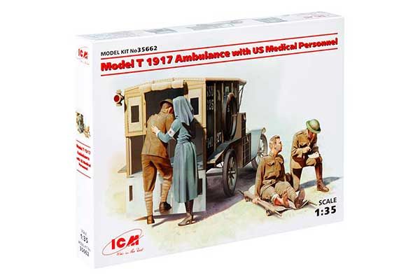 Санітарний автомобіль Модель Т 1917 р. (ICM 35662) 1/35