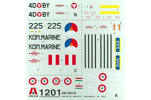 AB-204 B / UH-1 F (ITALERI 1201) 1/72