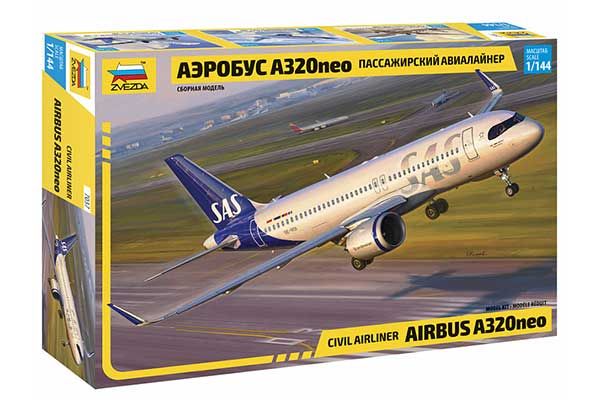 Airbus A320neo (ZVEZDA 7037) 1/144