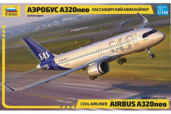 Airbus A320neo (ZVEZDA 7037) 1/144