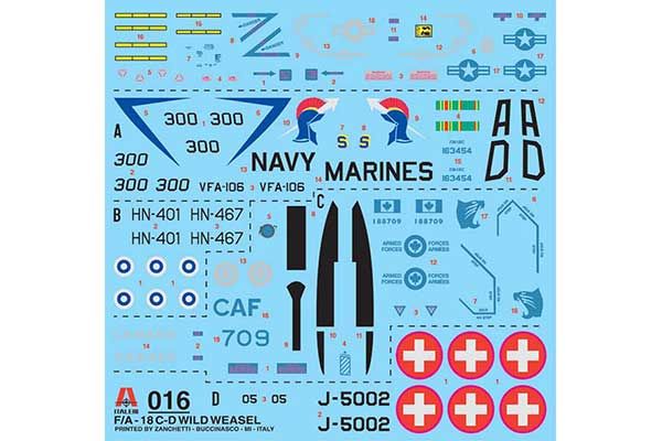 F/A 18 Wild Weasel C/D (ITALERI 0016) 1/72