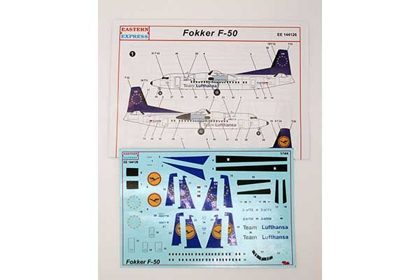 Fokker F-50 (Eastern Express 144126) 1/144