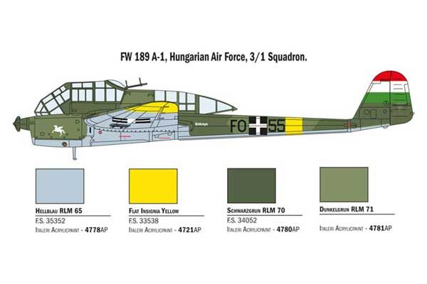 FW 189 A-1/A-2 (ITALERI 1404) 1/72