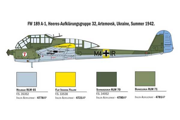 FW 189 A-1/A-2 (ITALERI 1404) 1/72