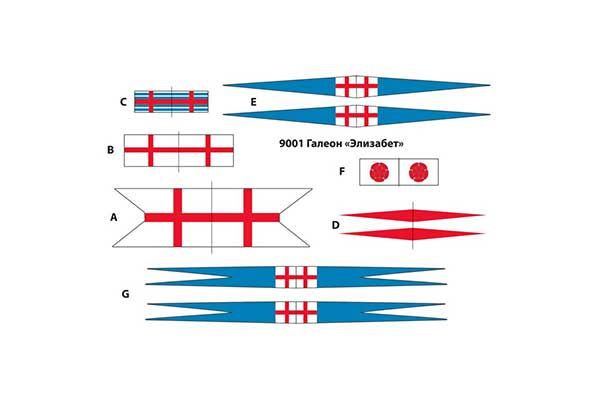 Галеон «Элизабет» (ZVEZDA 9001) 1/200
