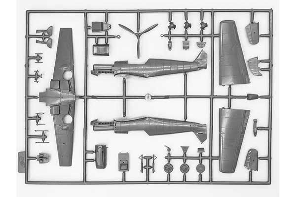 Винищувач Messerchmitt Bf 109E-7 / B (ICM 72135) 1/72
