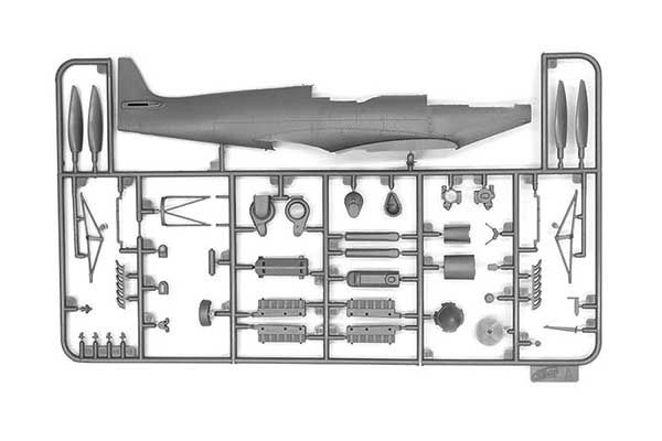 Spitfire LF.IXE з фігурами радянських пілотів і техніків (ICM 48802) 1/48