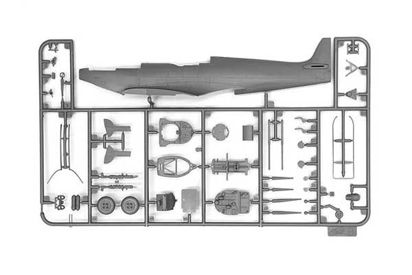 Spitfire LF.IXE з фігурами радянських пілотів і техніків (ICM 48802) 1/48
