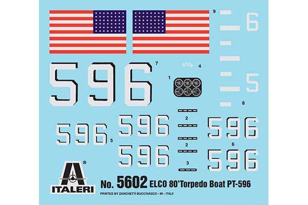 Elco 80 Torpedo Boat PT-596 (ITALERI 5602) 1/35