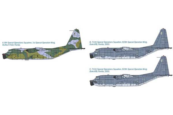 Lockheed MC-130E Hercules Combat Talon l (Italeri 1369) 1/72