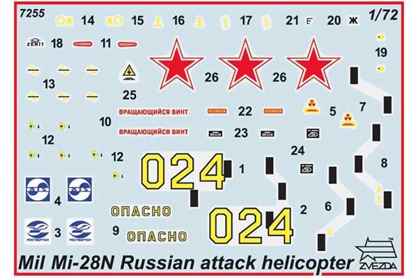Мі-28НЕ "Нічний мисливець" (ZVEZDA 7255) 1/72