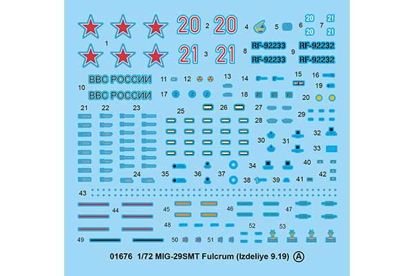 МіГ-29СМТ Fulcrum (Виріб 9.19) (Trumpeter 01676) 1/172