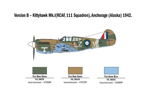 P-40 E/K Kittyhawk (ITALERI 2795) 1/48