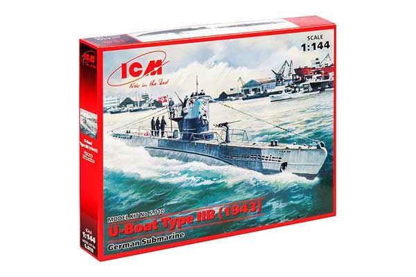 U-Boat Type IIB (1943 г.) (ICM S.010) 1/144