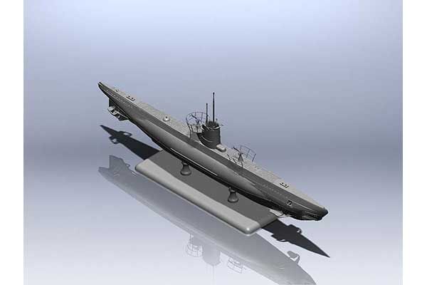 U-Boat Type IIB (1943 г.) (ICM S.010) 1/144