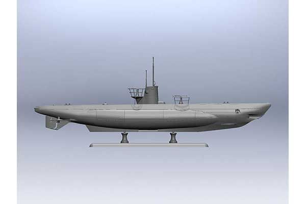 U-Boat Type IIB (1943 г.) (ICM S.010) 1/144