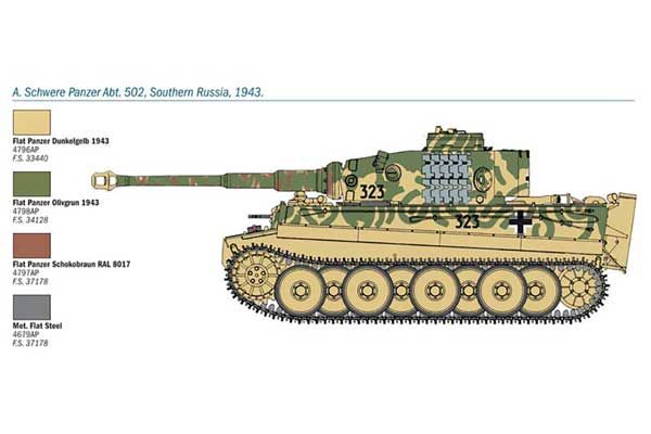 PZ. KPFW. VI TIGER AUSF. E (Italeri 6557) 1/35