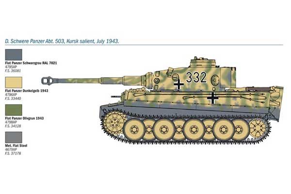 PZ. KPFW. VI TIGER AUSF. E (Italeri 6557) 1/35