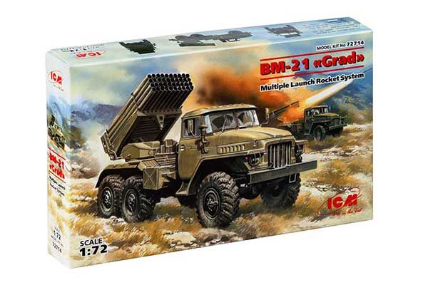 РСЗВ БM-21 «Град» (ICM 72714) 1/72