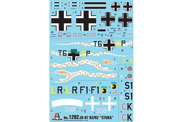 Ju-87 B2 / R2 Stuka (ITALERI 1292) 1/72