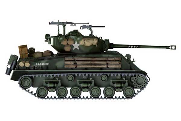 M4A3E8 Sherman "Fury" (Italeri 6529) 1/35